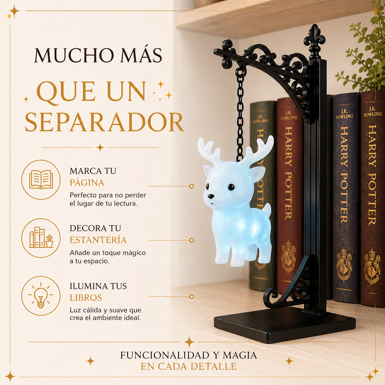 Lámpara Encantada para Libros